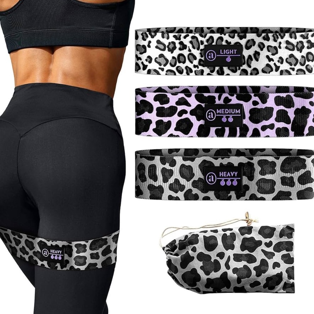 New in pouch Ajna Fabric Resistance Bands light, medium, heavy